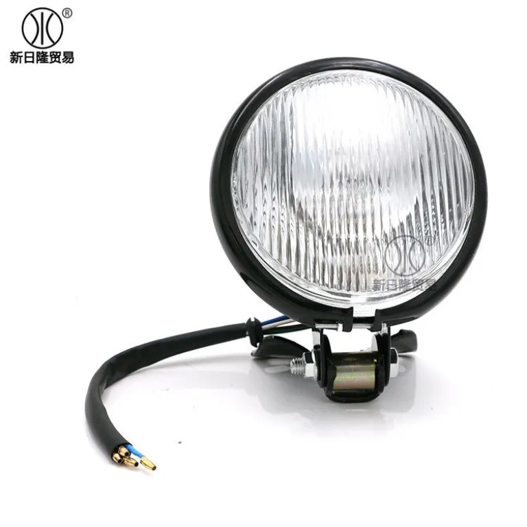 چراغ جلوی فلزی رترو مناسب موتورسیکلت 12v چراغ جلوی رترو یونیورسال مخصوص صادرات