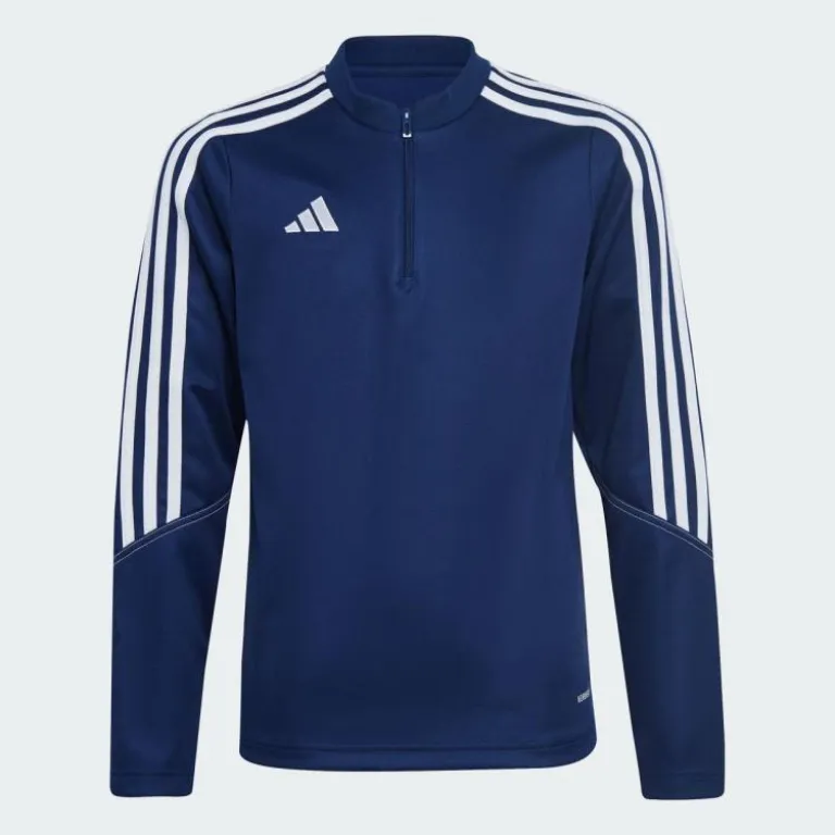 کاپشن ورزشی بچه‌گانه adidas یقه‌گرد راه‌راه راحت و شیک