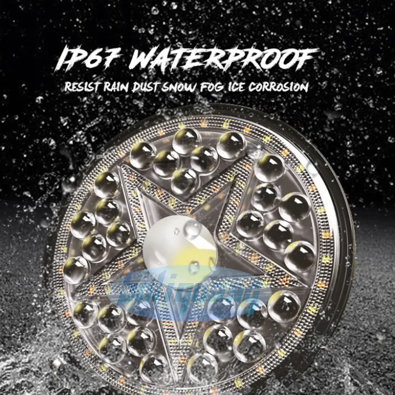 چراغ جلو LED گرد 7 اینچی جدید مناسب موتورسیکلت و خودروهای آفرود