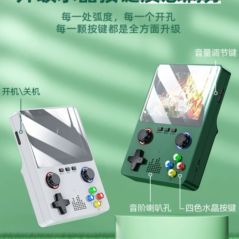 کنسول بازی جدید R36S کنسول دستی با کیفیت تصویر بالا 3D دارای دو جوی‌استیک، شبیه‌ساز GBA و آرکید، بازی King of Fighters