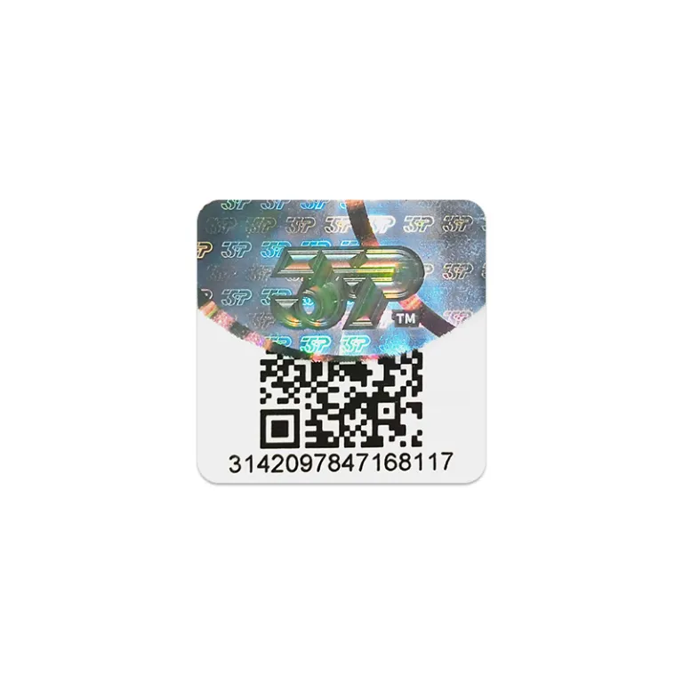 برچسب سفارشی ضد جعل با کد یکتا برای ردیابی و جلوگیری از قاچاق کالا، برچسب لیزری هولوگرام نچسب