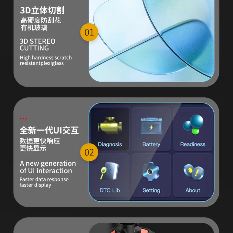 YM529 دستگاه عیب‌یاب موتور خودرو، تست باتری، عیب‌یاب خودرو، دستگاه عیب‌یاب OBD