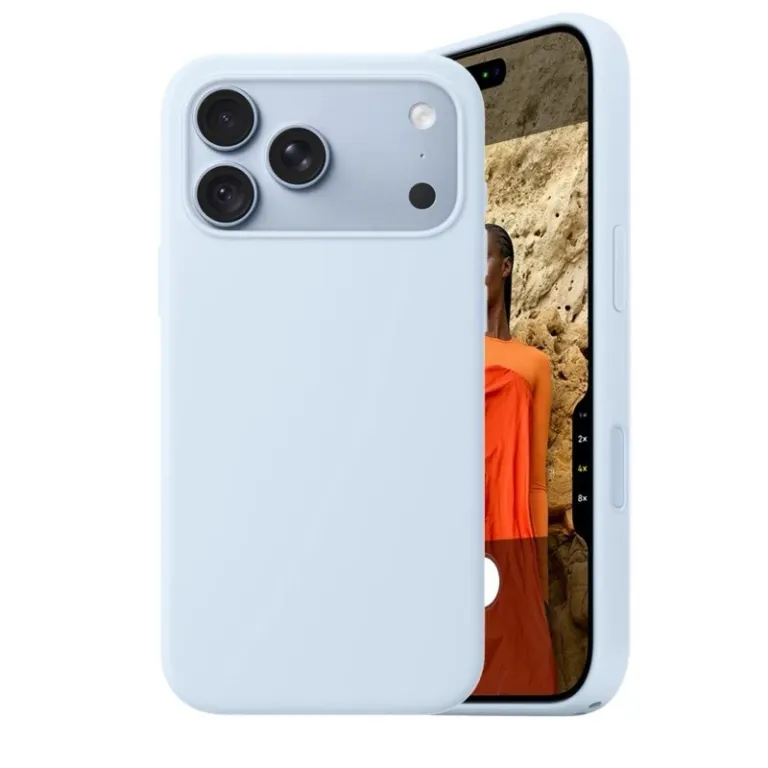 قاب سیلیکونی مایع مگنتی انیمیشنی مناسب اپل 18 iphone18promax با دکمه‌های سرخود