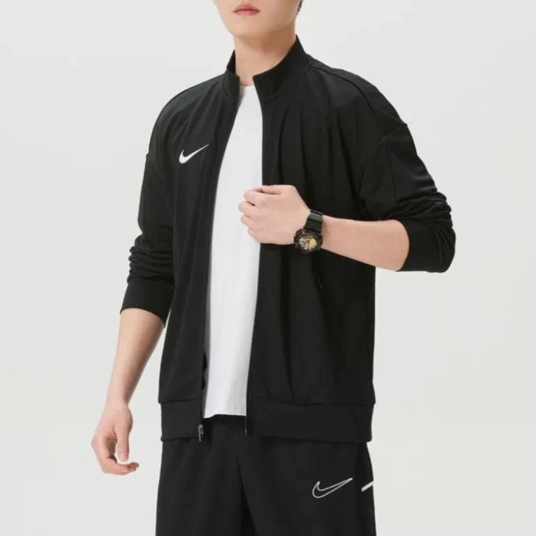 Nike ست ورزشی مردانه بهاره و پاییزه یقه‌ایستاده، کاپشن و شلوار بلند راحت و شیک