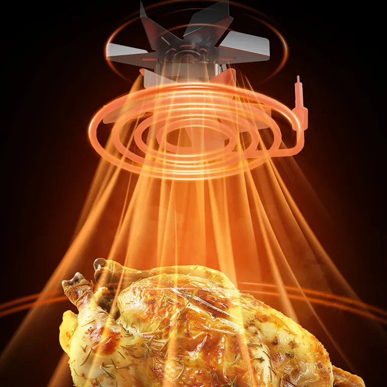 سرخ‌کن بدون روغن Airfryer 15L با ظرفیت بالا، چندکاره خانگی از جنس استیل ضدزنگ، مجهز به پنجره دید و المنت حرارتی بالا و پایین