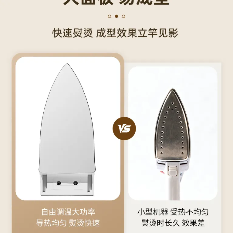 اتوی برقی بزرگ خانگی XINLIANXIN 1000W دستی با دمای قابل تنظیم، مناسب خوابگاه برای اتوکشی لباس