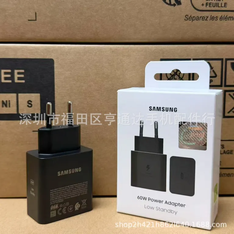 T6010 مناسب برای سامسونگ 60W شارژ سریع 3.0 آداپتور شارژ S26U/S25/S24 موبایل USB-C شارژر