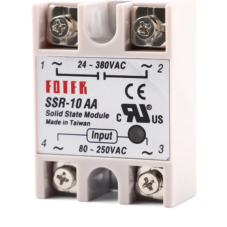 رله حالت جامد تک‌فاز کنترل AC SSR-10AA بدون کنتاکت SSR-40AA 25AA صادراتی