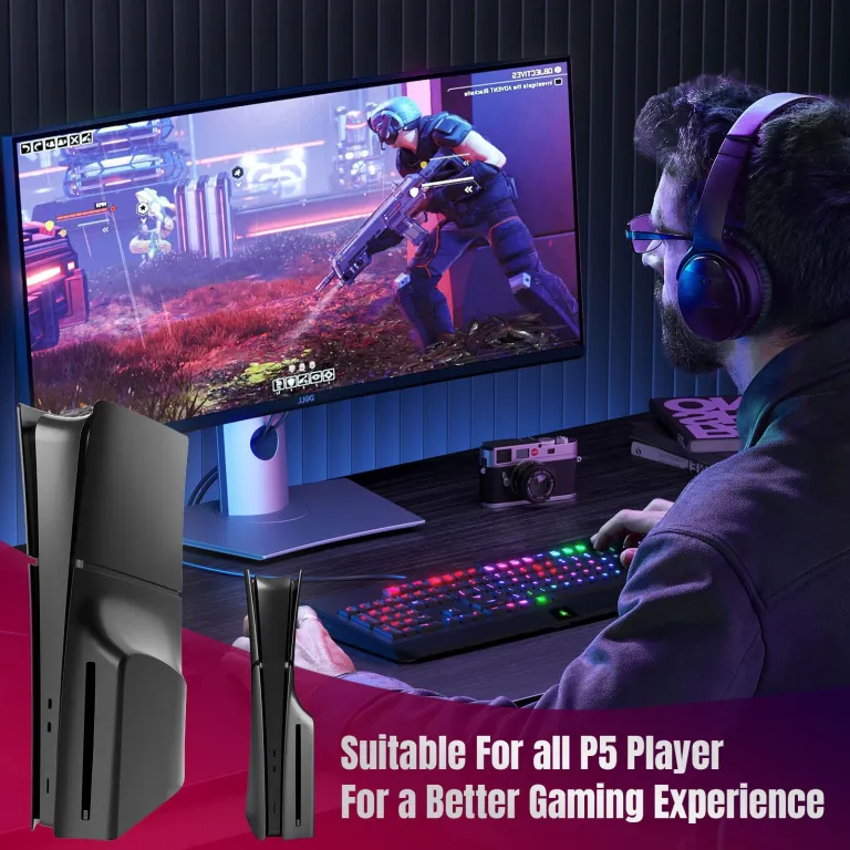 PS5 اسلیم، قاب جایگزین کنسول بازی اسلیم PS5 اسلیم، قاب محافظ جداشدنی