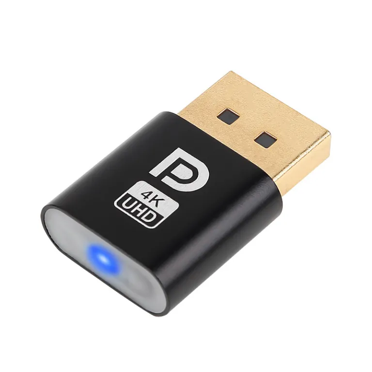 دستگاه مجازی HDMI قفل EDID شبیه‌ساز نمایشگر کارت گرافیک DP فریب‌دهنده پرفروش بین‌المللی برای استودیو و اتصال از راه دور