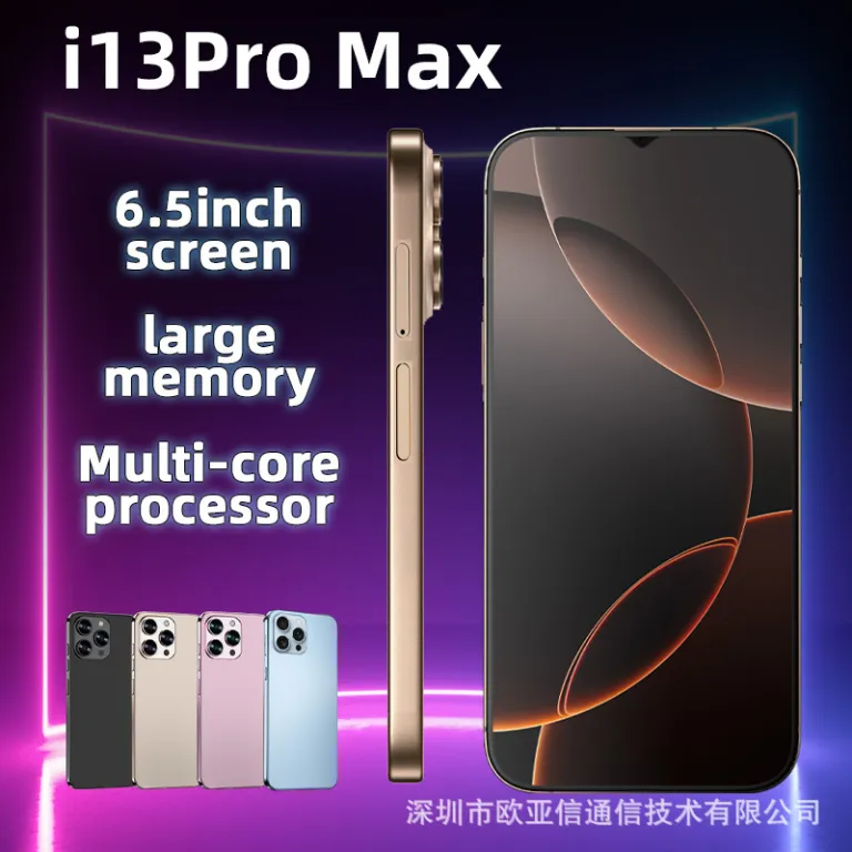 گوشی هوشمند کراسبوردر i13pro max واقعی 6.53 اینچ 1+16 حافظه، موجود در انبار کارخانه، پشتیبانی از دراپ‌شیپینگ