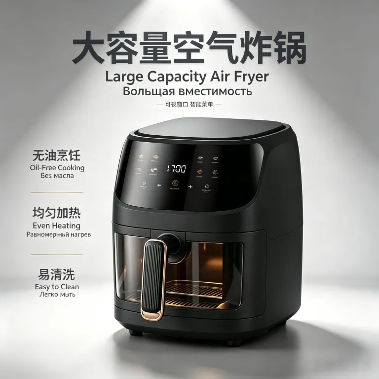 سرخ‌کن بدون روغن 8L چندکاره هوشمند با صفحه لمسی ظرفیت بزرگ airfryer دستگاه فر و سیب‌زمینی سرخ‌کن برقی