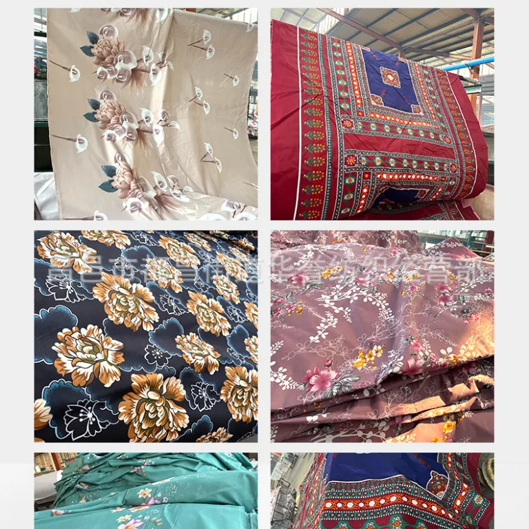 عمده فروشی کارخانه پارچه چاپی موجودی انبار، پارچه درجه دو و معیوب، پارچه روتختی، روبالشی و روبالشتی، منبع کارخانه برای تصفیه موجودی