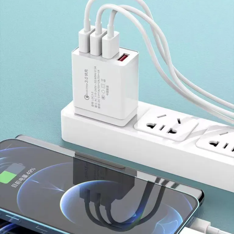 5V2A شارژر 3C دارای گواهینامه، شارژر سریع USB چند پورت دوگانه برای موبایل، آداپتور برق چند خروجی