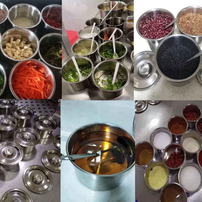 ظرف ادویه استیل ضدزنگ درب‌دار مخصوص روغن چیلی، مناسب مصارف خانگی و تجاری، ست یکپارچه چاشنی باربیکیو