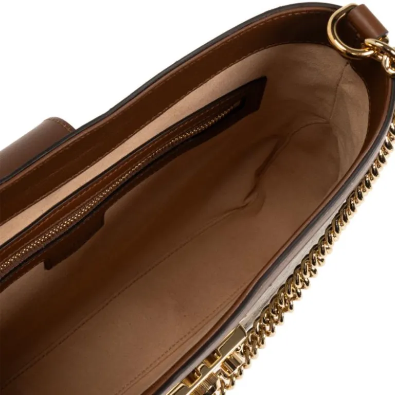 کیف دستی و دوشی زنانه GUCCI Padlock با قفل GG و بند زنجیری