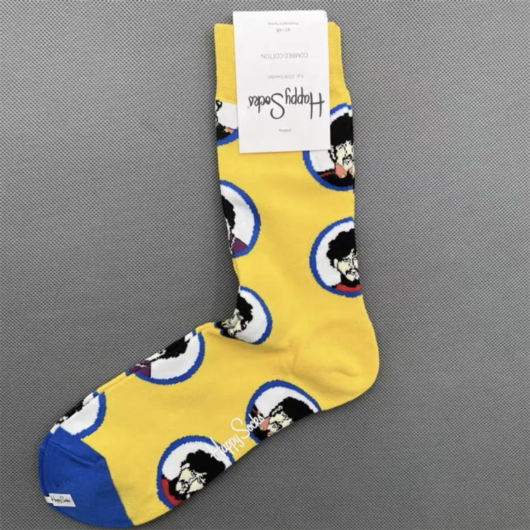 جوراب رنگی HappySocks مردانه طرح کارتونی فانتزی اینستاگرامی ساق‌متوسط بیرونی خیابانی