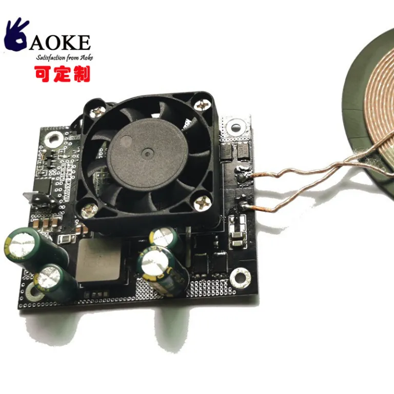 ماژول شارژ بی‌سیم پرقدرت شنژن دارای گواهی، تغذیه از راه دور 100W برد PCBA ماژول شارژ بی‌سیم