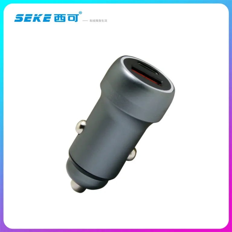 آداپتور فندکی شارژ سریع دو پورت A+C شی‌کو C18 PD30W مناسب شارژ گوشی‌های اپل و اندروید