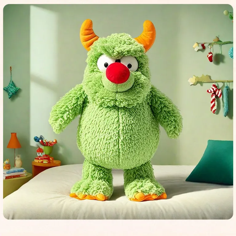 عروسک پولیشی هیولای بامزه دماغ قرمز Red nose monster سفارشی جدید صادراتی