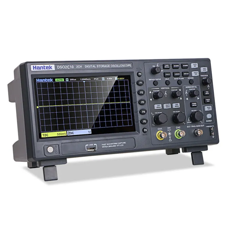 اسیلوسکوپ رومیزی دیجیتال دو کاناله Hantek DSO2D15/DSO2D10 با ژنراتور سیگنال
