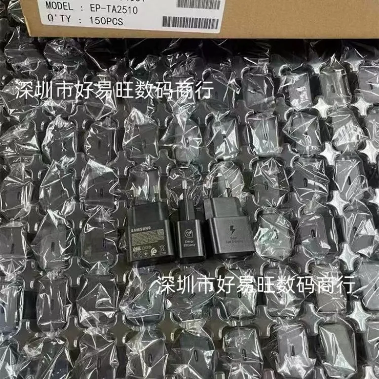 T2510 سازگار با سامسونگ 25W شارژر استاندارد اروپا S24U/Note20/S25 شارژ فوق سریع 2.0 شارژر اصلی