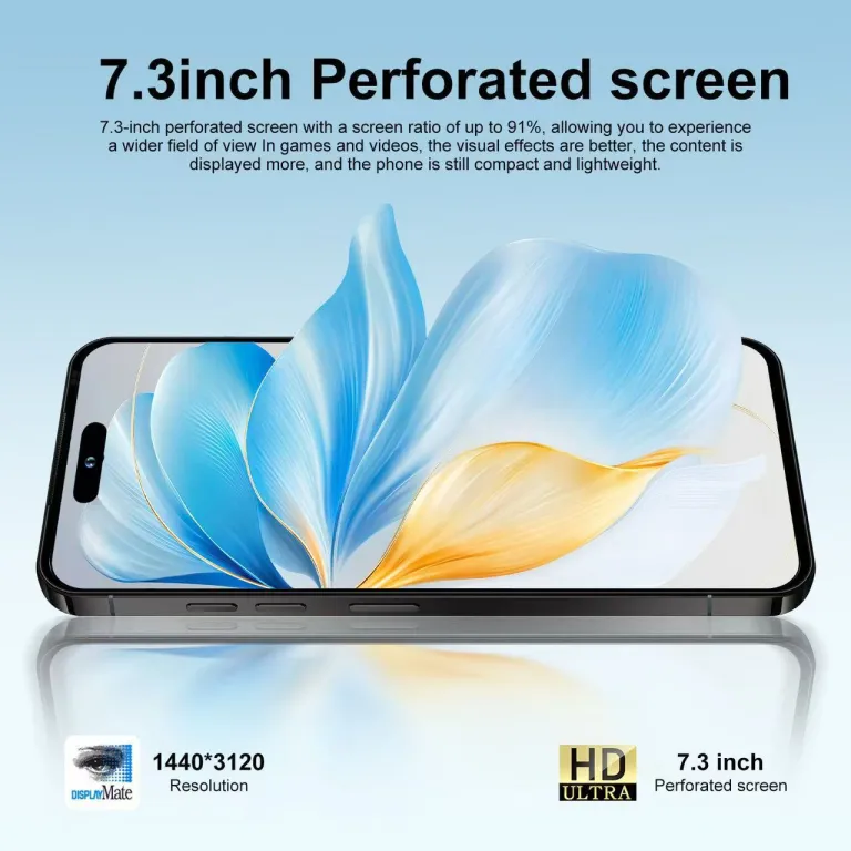 گوشی موبایل تمام‌صفحه پرفروش i17PROMAX با حافظه بزرگ 16G+1TB، دوربین سه‌گانه باکیفیت 8000mAh و باتری بادوام