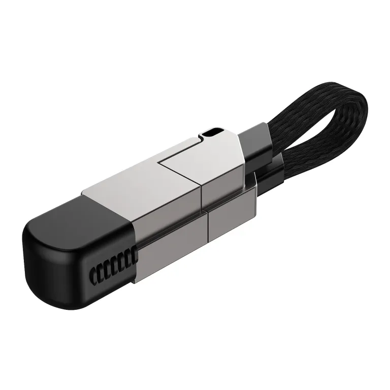 کابل دیتا چهارکاره آلیاژ روی 65W قابل حمل مناسب شارژ سریع آیفون