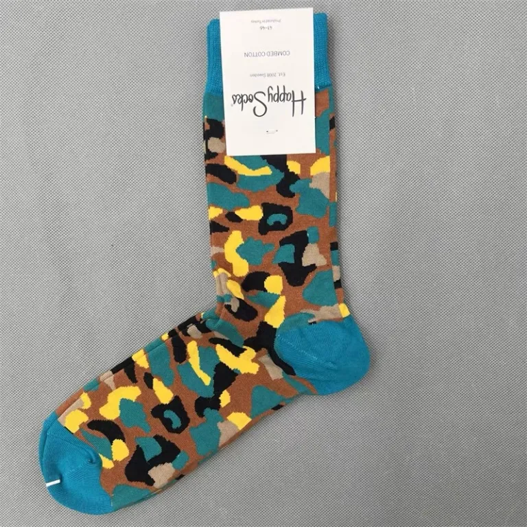 جوراب رنگی HappySocks مردانه طرح کارتونی فانتزی اینستاگرامی ساق‌متوسط بیرونی خیابانی