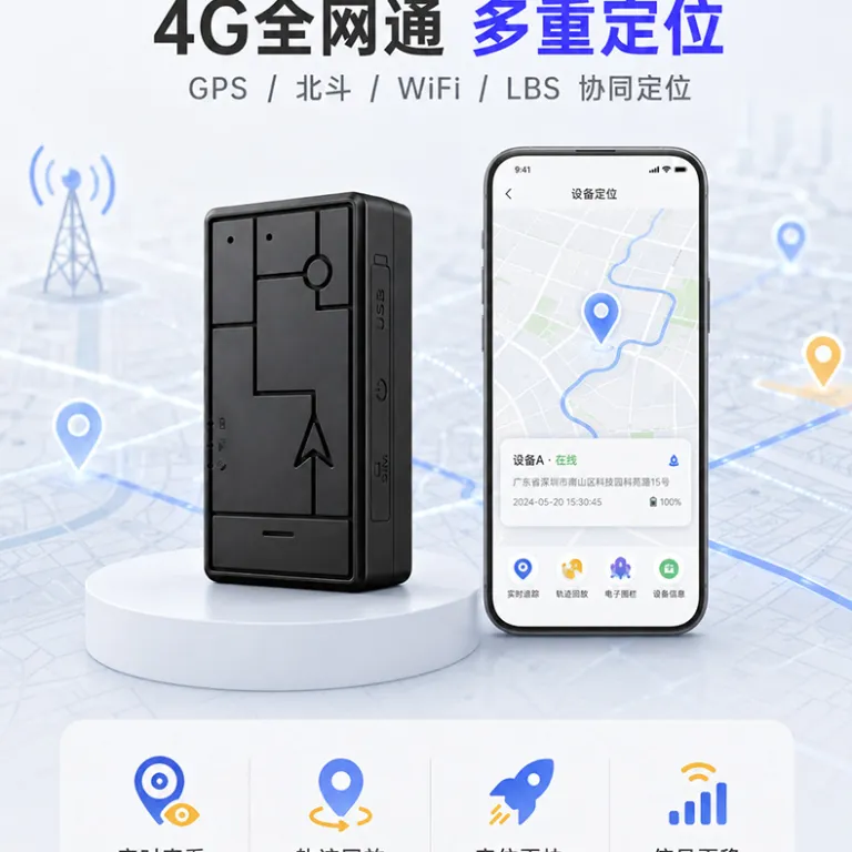 ردیاب GPS بی‌سیم خودرو 4G با آهنربای قوی، باتری فوق‌العاده طولانی، ضدسرقت برای اجاره خودرو، ردیابی ماهواره‌ای BeiDou