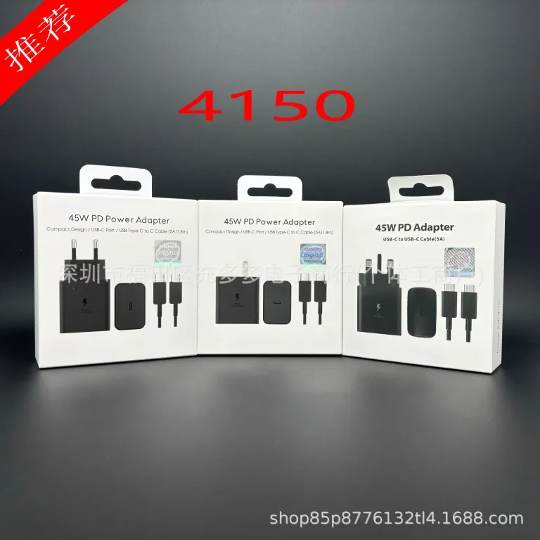 شارژر اورجینال اروپایی آمریکایی 4510 مناسب گوشی سامسونگ S24/25 شارژ فوق سریع 2.0 شارژ سریع بریتانیایی