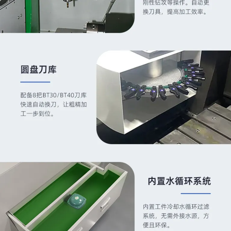 دستگاه حکاکی CNC رومیزی، مرکز ماشینکاری کوچک CNC، دستگاه حکاکی فلز تمام‌اتوماتیک پرسرعت فرز و حکاکی