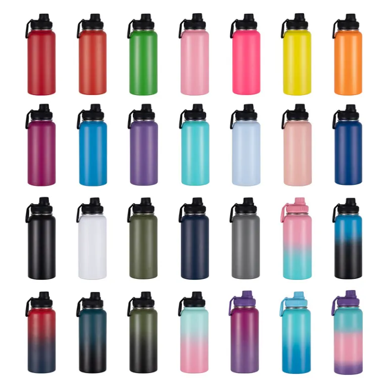 قمقمه ورزشی استیل 304 مخصوص فضای باز و کوهنوردی، 32oz با ظرفیت بالا، وکیوم و مناسب خودرو