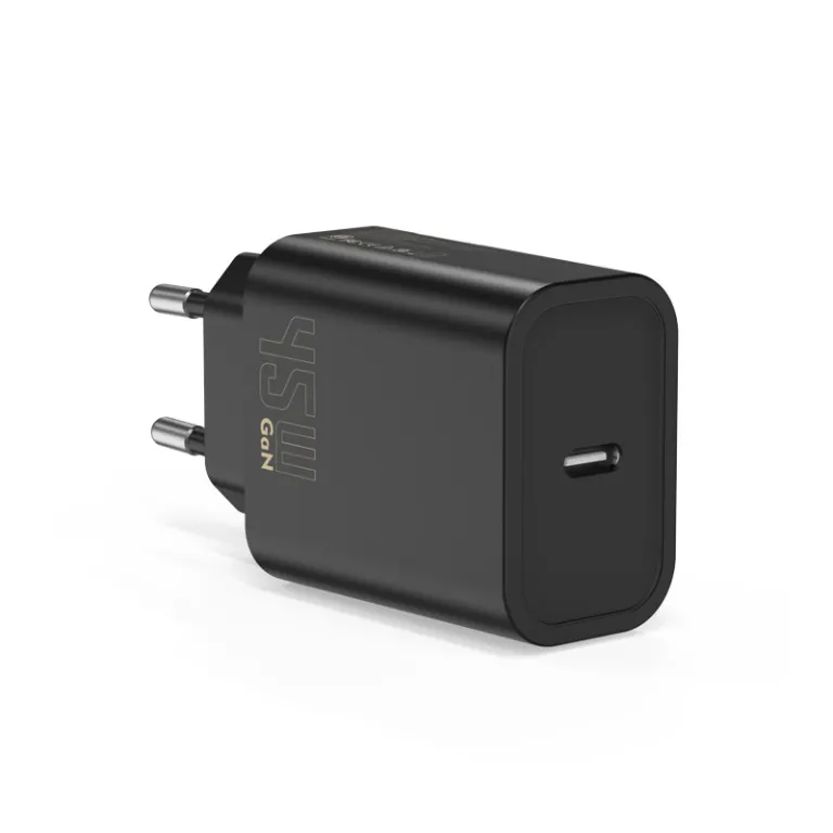 pd45W شارژر گالیوم نیترید تک پورت C با گواهی CE مناسب گوشی تبلت لپ‌تاپ شارژ سریع PD استاندارد اروپا