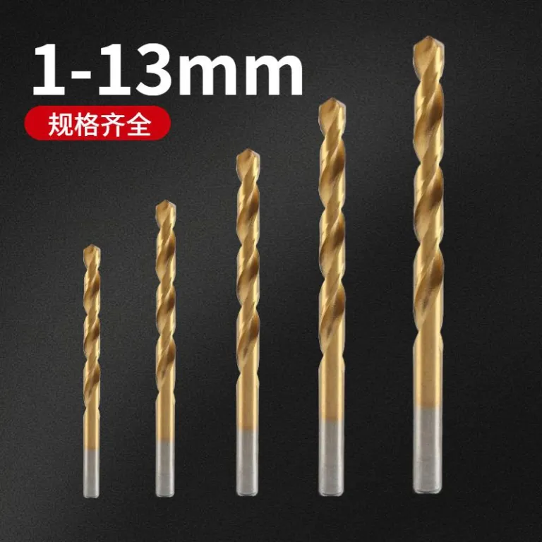 مته مارپیچ فولاد تندبر با روکش تیتانیوم، ساق راست، مجموعه 1-13mm در جعبه فلزی 4241