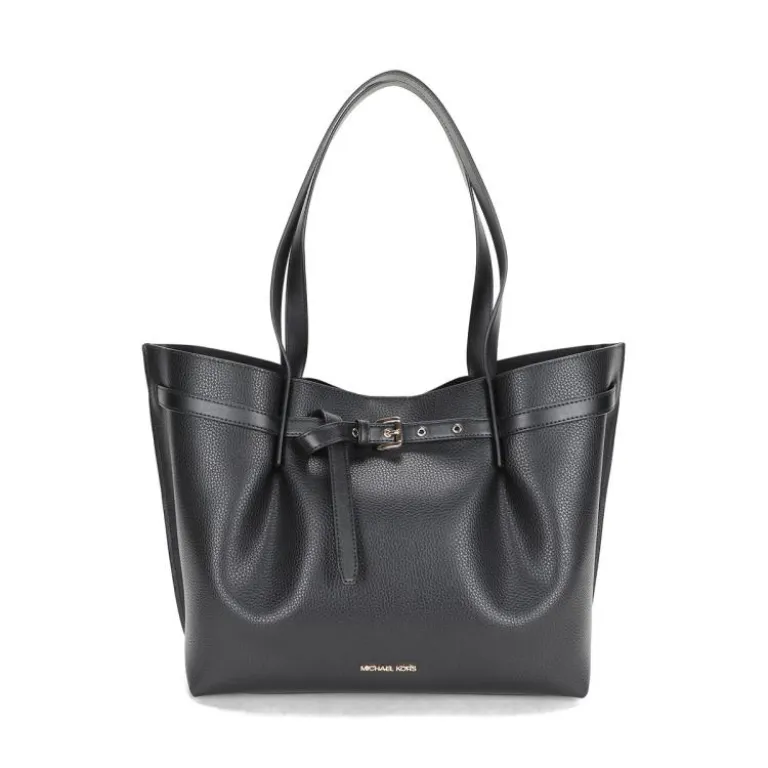 کیف دستی زنانه MICHAEL KORS EMILIA جادار با چرم طرح قلوه‌سنگی
