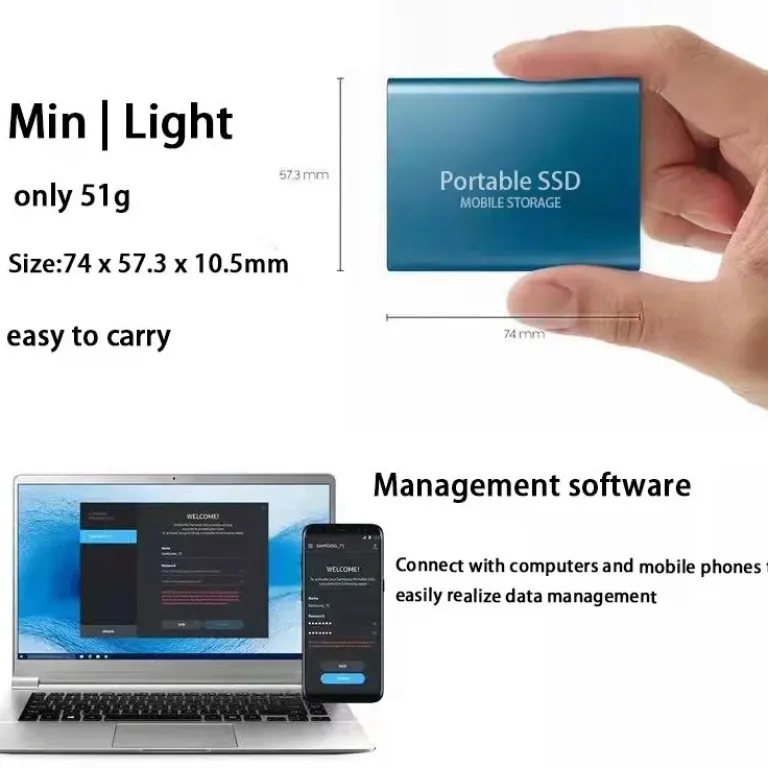 26 هارد SSD قابل حمل برون‌مرزی 16TB8TB4TB2TB1T هارد SSD فوق‌باریک پرسرعت با ظرفیت بالا