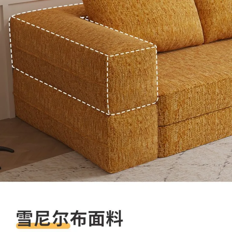 مبل تاشو دوکاره با جاروبرقی فشرده‌شونده مدولار برای فضاهای کوچک، مبل تخت‌خواب‌شو برای پذیرایی و اتاق خواب، تاتامی راحتی خانگی