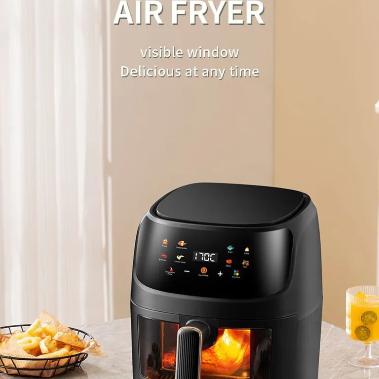 سرخ‌کن بدون روغن 8L چندکاره هوشمند با صفحه لمسی ظرفیت بزرگ airfryer دستگاه فر و سیب‌زمینی سرخ‌کن برقی