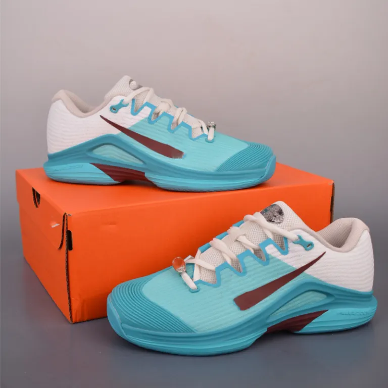 کفش تنیس Vapor 12 نسخه بالا مخصوص بازی واقعی، زنانه و مردانه برای زمین سخت، کفش تنیس پیشرفته، کفش تمرینی با پشتیبانی و چسبندگی