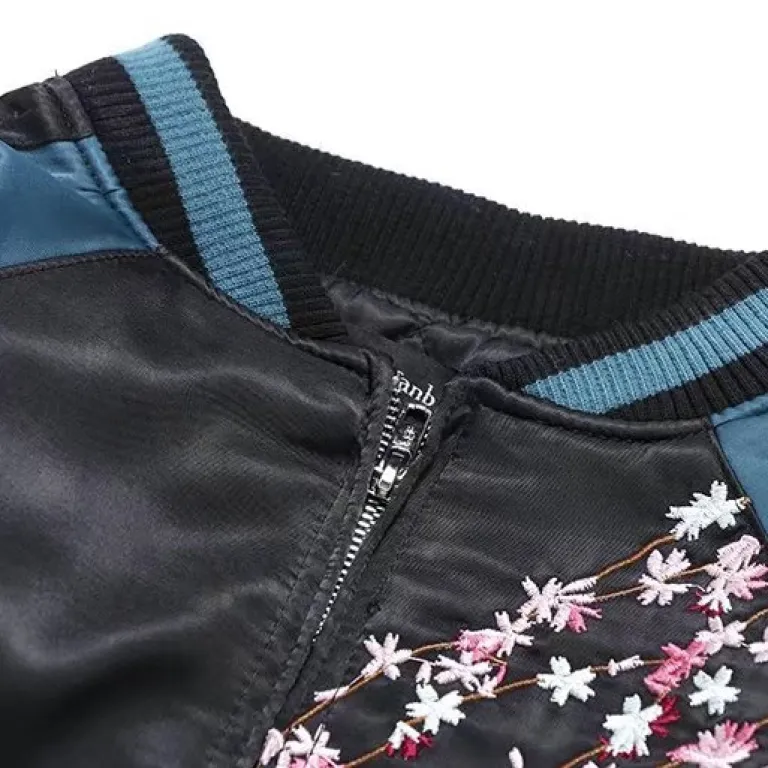 ژاکت خلبانی سبک یوکوهاما با گلدوزی MA-1 تولید کارخانه اختصاصی، مدل unisex
