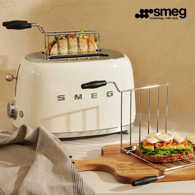 توستر چندکاره رترو SMEG TSF01، دستگاه برشته‌کن نان و گرم‌کن صبحانه خانگی