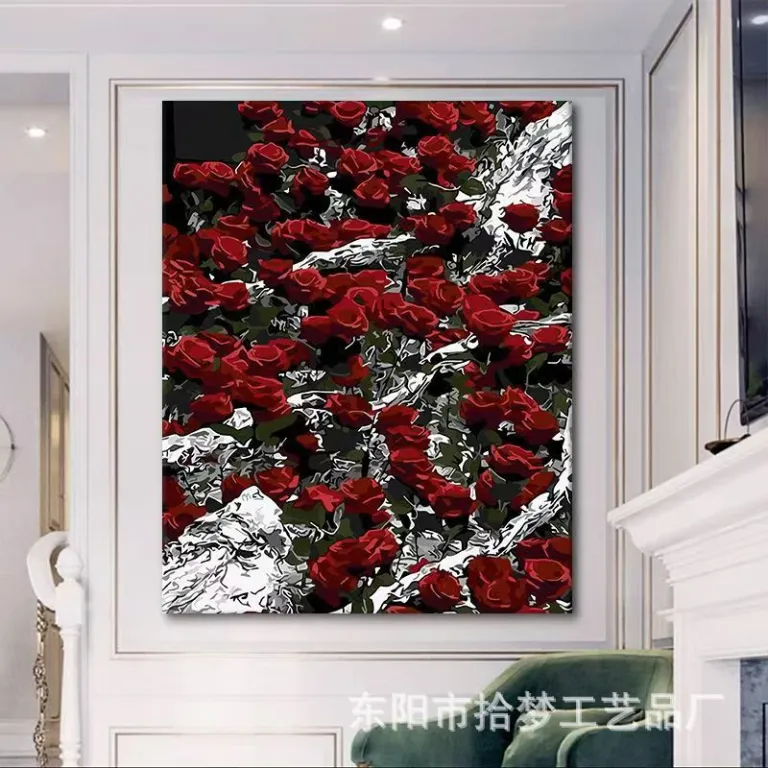 تابستان سگ خطی نقاشی رنگ‌روغن دیجیتال دستی رنگ‌آمیزی آرامش‌بخش ظاهر زیبا پذیرایی ضداسترس بساط فروش عمده