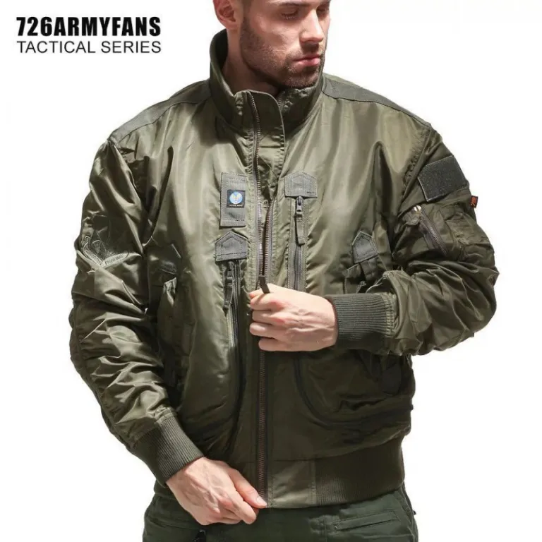 726 ژاکت خلبانی بیسبال یقه‌ایستاده مردانه