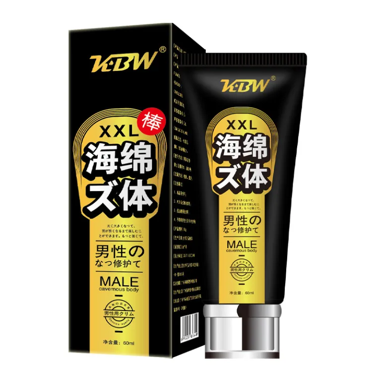 کرم ماساژ بزرگ‌کننده KBW XXL برای بافت اسفنجی 60ML، روغن ماساژ مخصوص بزرگ‌سازی و تمرین آلت تناسلی مردانه