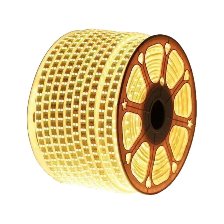 نوار LED فشار قوی 220V ضدآب بیرونی برای تونل و پل، نوار مهندسی روشن و ضدآب انعطاف‌پذیر