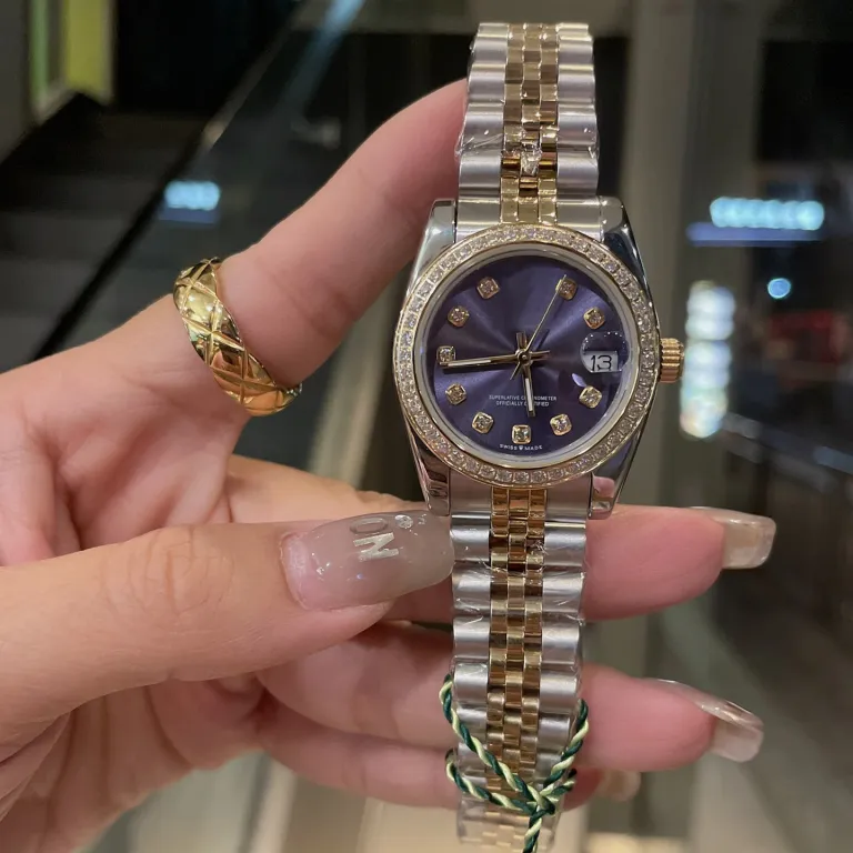 ساعت زنانه رولکس اویستر پرپچوال دیت جاست 31MM کوارتز سوئیسی سری دیت جاست سبز زیتونی