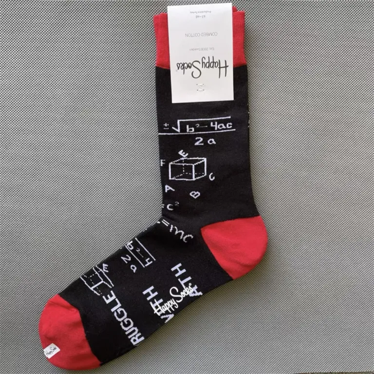 جوراب رنگی HappySocks مردانه طرح کارتونی فانتزی اینستاگرامی ساق‌متوسط بیرونی خیابانی