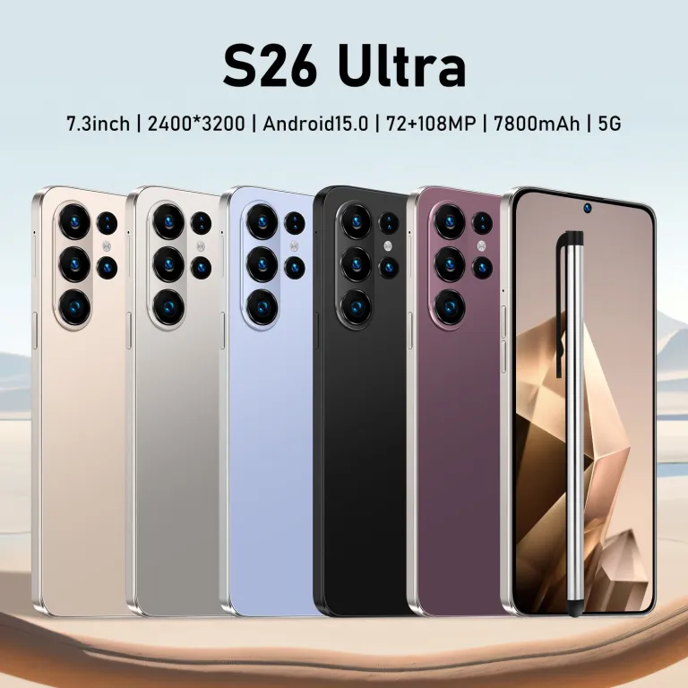 گوشی موبایل S26 Ultra اندروید 16+1T4G اندروید 15 گوشی هوشمند 7.3 اینچ