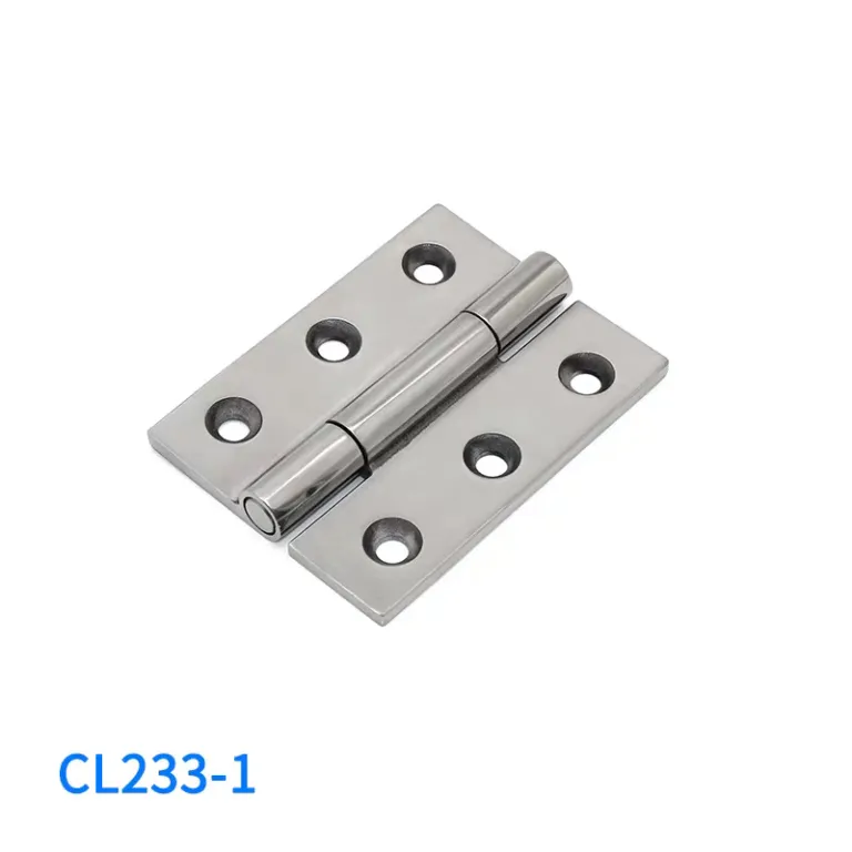 لولای صنعتی سنگین ژی‌جیو CL226، تقویت‌شده برای تجهیزات مکانیکی 304، لولای استیل ضدزنگ برای درب کابینت، جعبه توزیع برق خودرو و کشتی